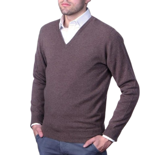 Pullman Cashmere Vee Neck 1-Ply