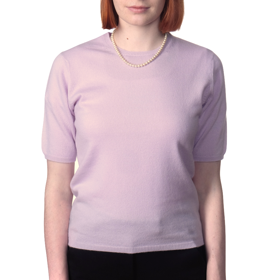 Cambric Cashmere ½ Sleeve Crew 1 Ply