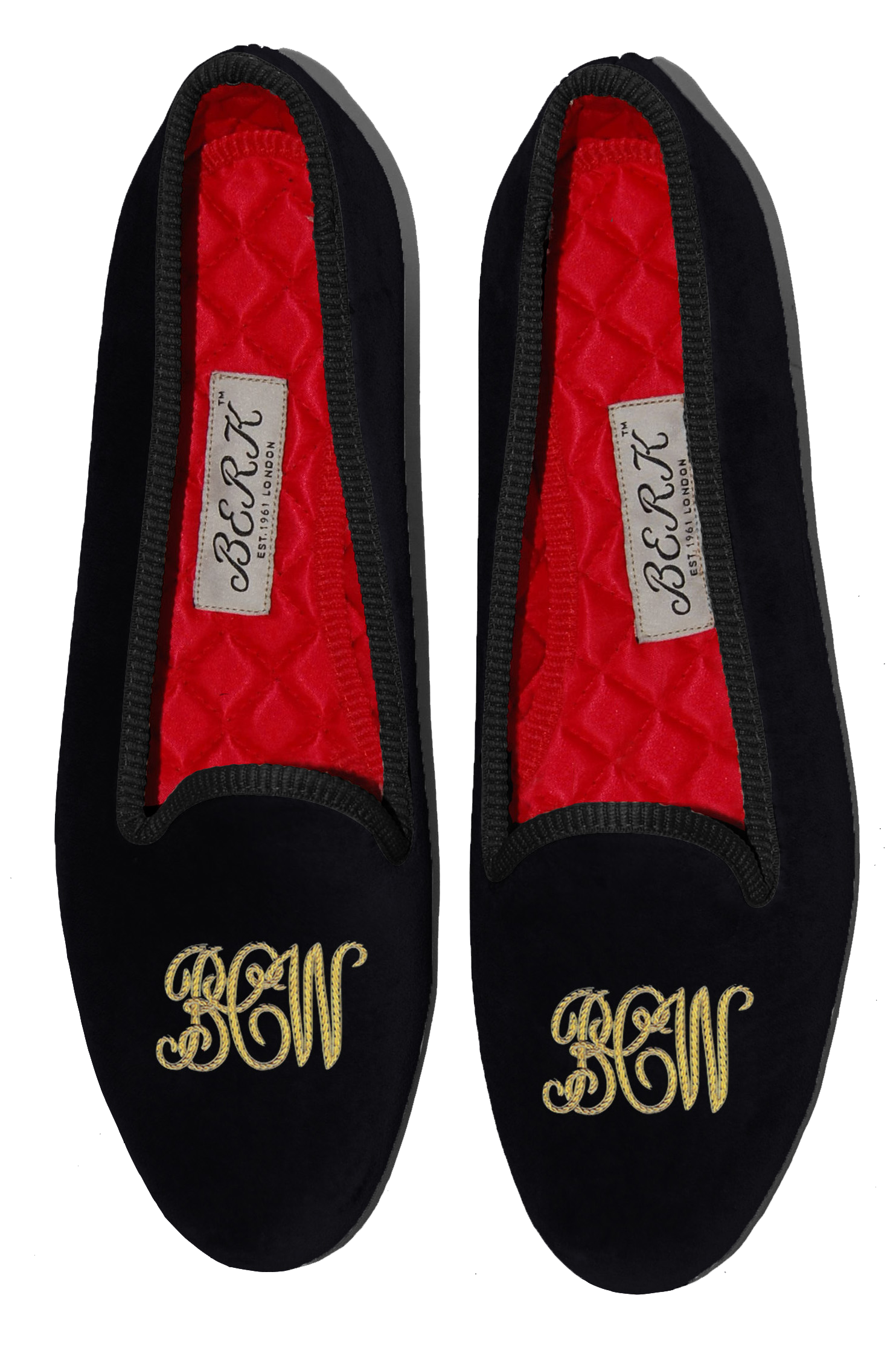 Script Style Monogram Slippers