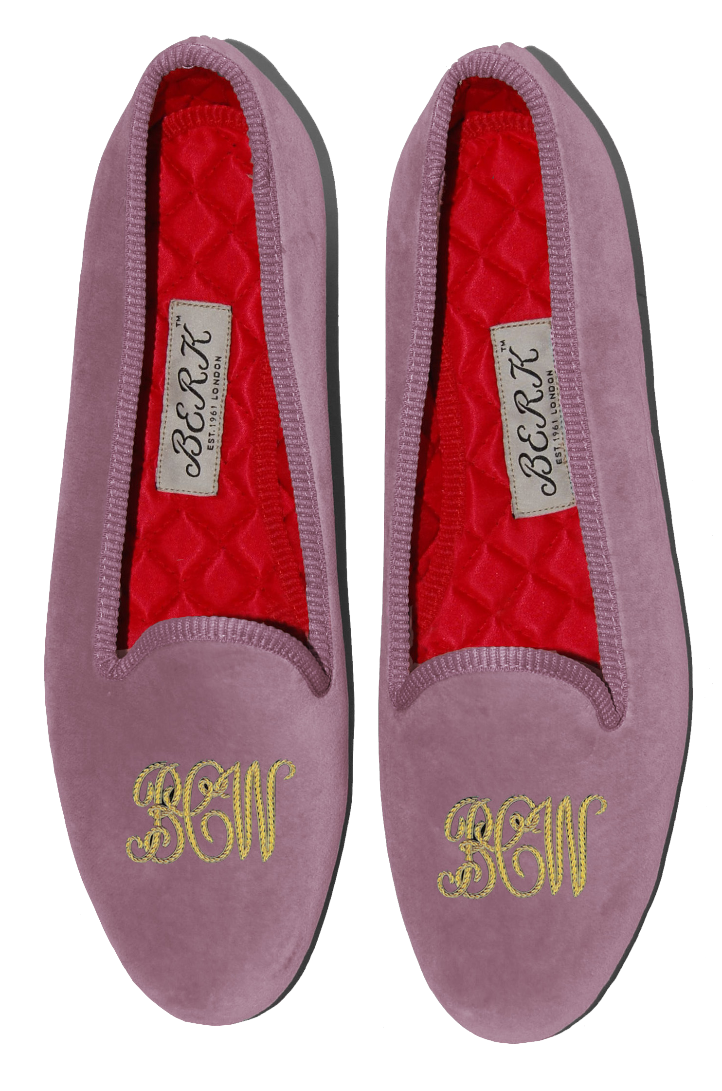 Script Style Monogram Slippers