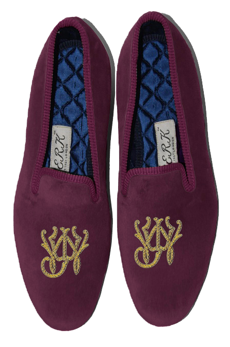 Block Style Monogram Slippers