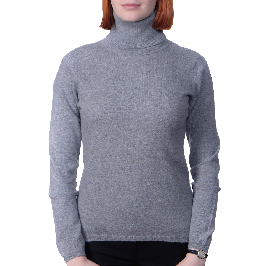 Cambric Cashmere Roll Neck 1 Ply