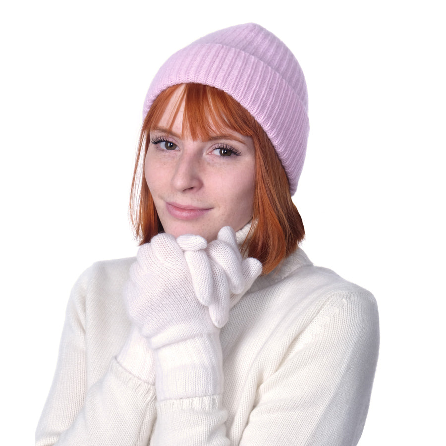 Ribbed Cashmere Hat - 3 ply