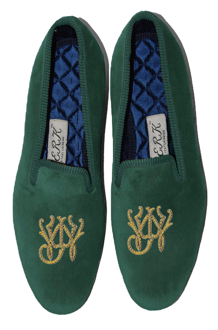 Block Style Monogram Slippers