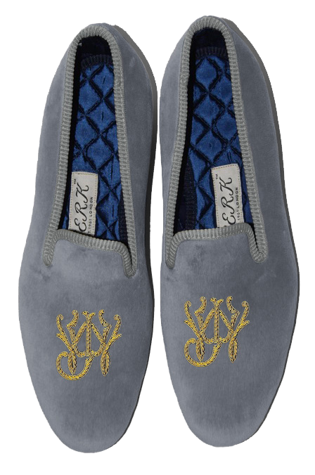 Monogrammed slippers top mens