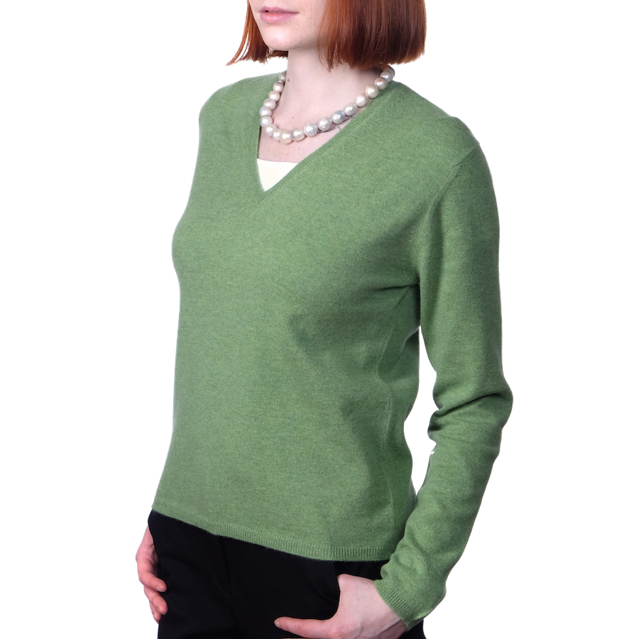 Cambric  Cashmere Vee Neck 1 Ply